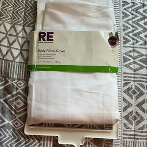 Room Essentials Classic White Body Pillow Cover